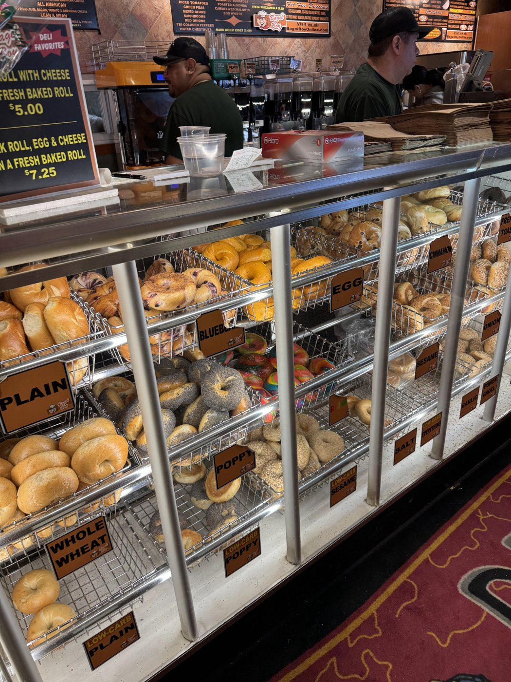 Bagel Boy sandwiches