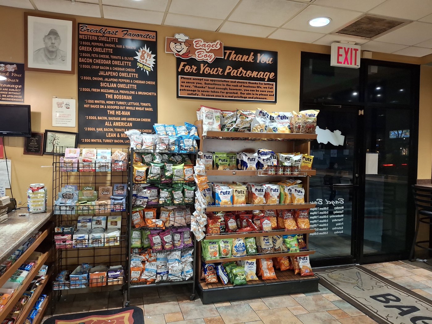 Bagel Boy counter